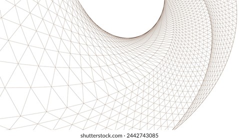 abstract geometry arch 3d illustration