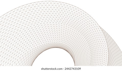 abstract geometry arch 3d illustration