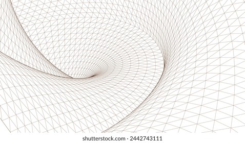 abstract geometry arch 3d illustration