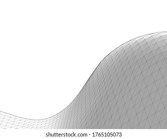 abstract geometry architecture 3d illustration