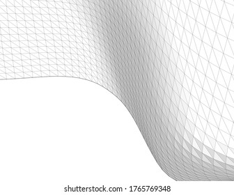 abstract geometry architecture 3d illustration