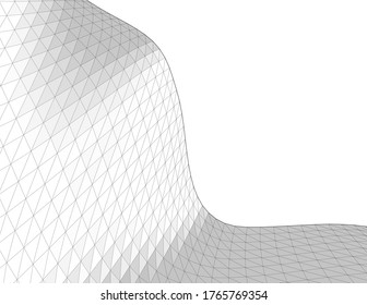 abstract geometry architecture 3d illustration