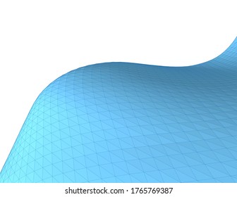 abstract geometry architecture 3d illustration
