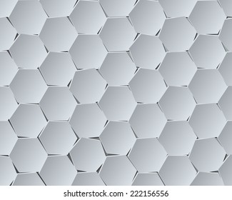 Abstract geometry background with 3d hexagons