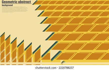 Abstract geometry background. Antique colors are used, with 3 and 4 corner faces. Perfect for use in banner designs, other graphic design materials, web and more