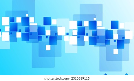 Fondo de geometría abstracta, fondo blanco azul	