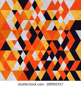 Abstract geometry background with grunge texture.