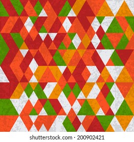 Abstract geometry background with grunge texture.