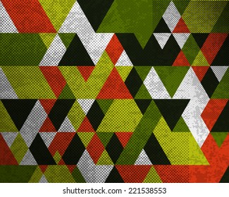 Abstract geometry background with grunge texture.