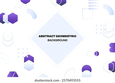 Abstract geometry background illustration with various lines and shapes