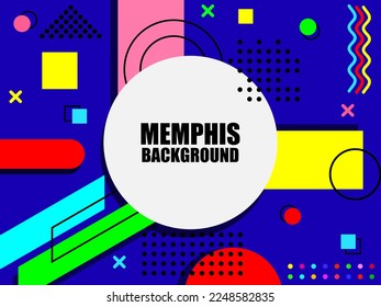 abstract geometry background with Memphis design element. modern wallpaper for presentation.