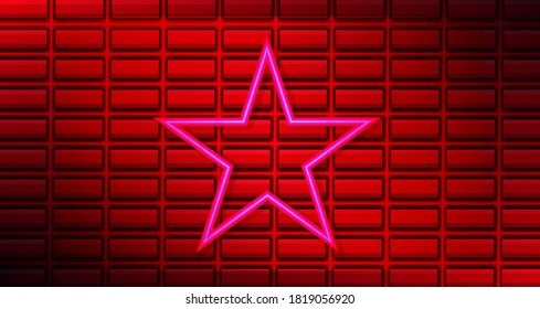 abstract geometry background. neon shape