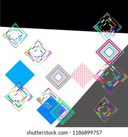 abstract geometry background with rhombus. Vector template for your design