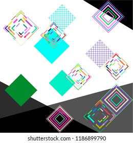 abstract geometry background with rhombus. Vector template for your design