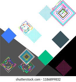 abstract geometry background with rhombus. Vector template for your design