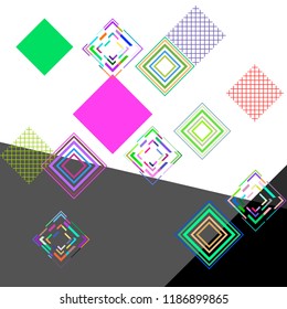 abstract geometry background with rhombus. Vector template for your design