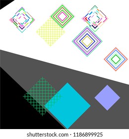 abstract geometry background with rhombus. Vector template for your design