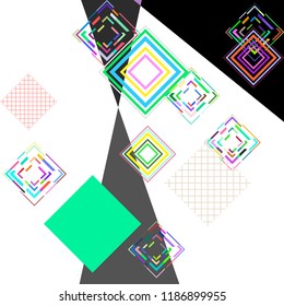 abstract geometry background with rhombus. Vector template for your design