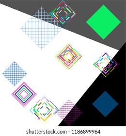 abstract geometry background with rhombus. Vector template for your design