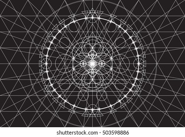 Abstract geometry background, seamless pattern