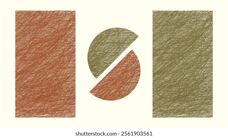 Abstract Geometry Background with Spool Texture