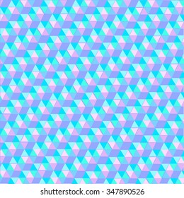 Abstract geometry background  - triangle ornament for use in design. Pink and blue. Vector abstract background. Eps 10.