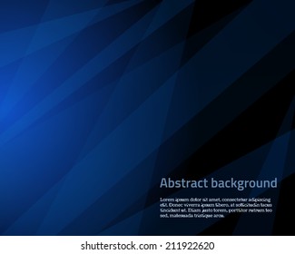 Free Vector  Amazing blue background with polygonal shapes