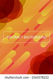 Abstract geometry background. Warm color tone cover design.
