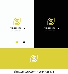 abstract geometry bean icon with modern style