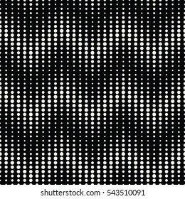Abstract geometry black and white deco art halftone chevron pattern