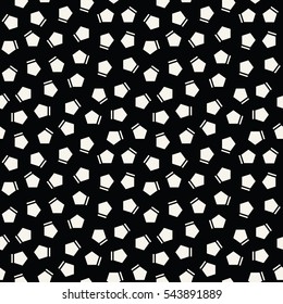 Abstract geometry black and white deco art memphis fashion pattern