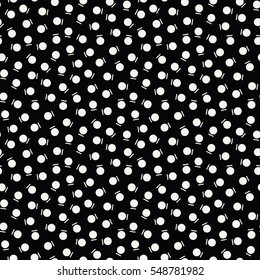 Abstract geometry black and white deco art memphis fashion pattern
