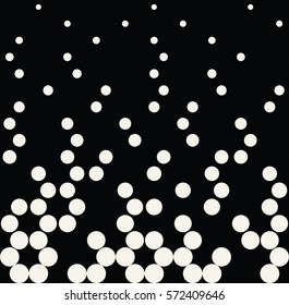 Abstract geometry black and white fashion halftone dots pattern