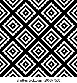 Abstract geometry black and white hipster fashion pillow pattern