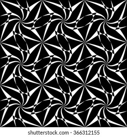 Abstract geometry black and white hipster fashion pillow pattern