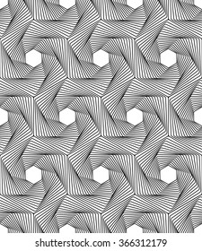 Abstract geometry black and white hipster fashion pillow pattern