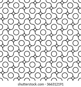 Abstract geometry black and white hipster fashion pillow pattern