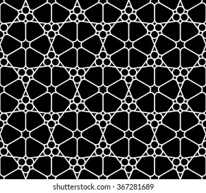 Abstract geometry black and white hipster fashion pillow pattern