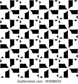 Abstract geometry black and white hipster fashion pillow pattern
