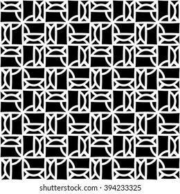 Abstract geometry black and white hipster fashion pillow pattern