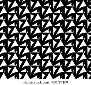 Abstract geometry black and white hipster fashion pillow pattern