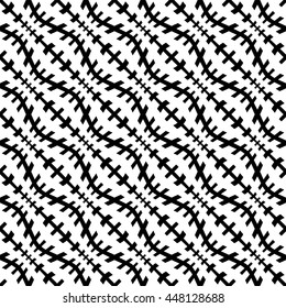 Abstract geometry black and white hipster fashion pillow pattern