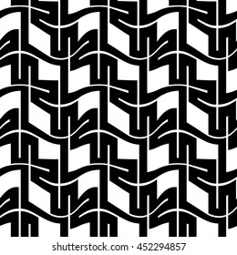 Abstract geometry black and white hipster fashion pillow pattern