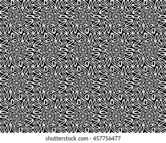 Abstract geometry black and white hipster fashion pillow  pattern
