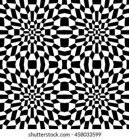 Abstract geometry black and white hipster fashion graphic print