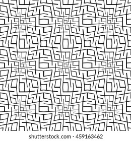 Abstract geometry black and white hipster fashion pillow pattern
