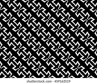 Abstract geometry black and white hipster fashion pillow pattern