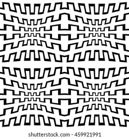 Abstract geometry black and white hipster fashion pillow pattern