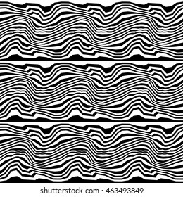 Abstract geometry black and white hipster fashion pillow retro pattern