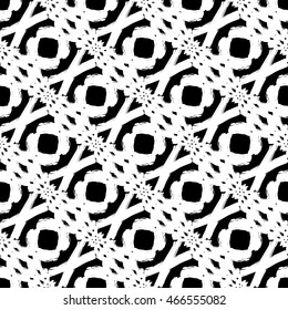 Abstract geometry black and white hipster fashion pillow pattern
